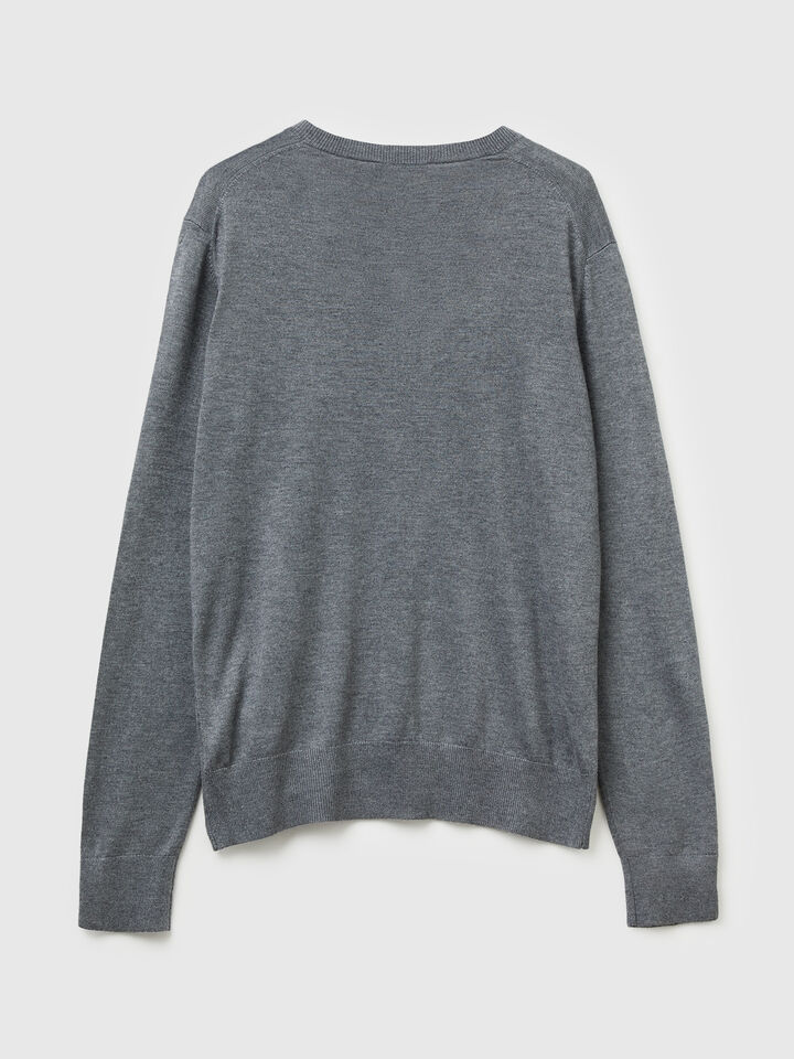 V NECK SWEATER L/S Women image number 6
